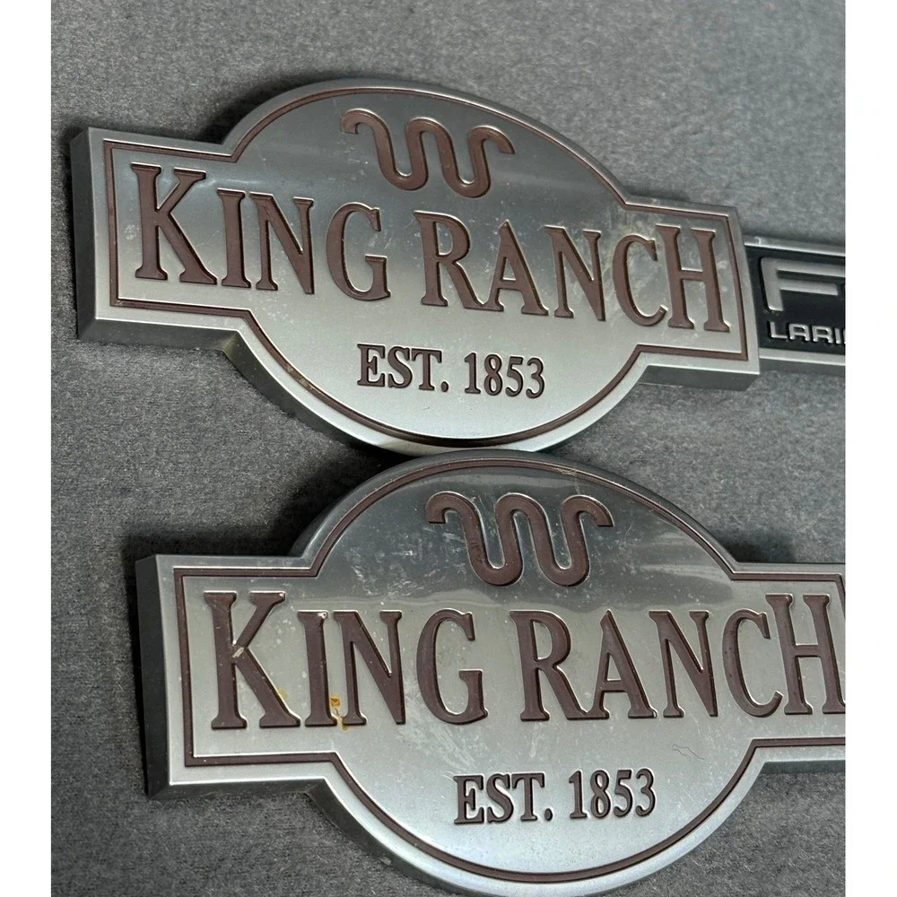 Ford F250 Super Duty Lariat King Ranch Truck Emblems Badges‎ Set of 2